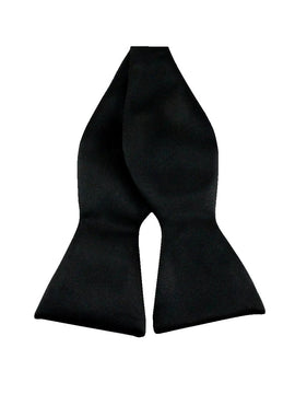 Black Satin Bow Tie