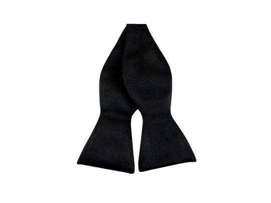 Black Satin Bow Tie